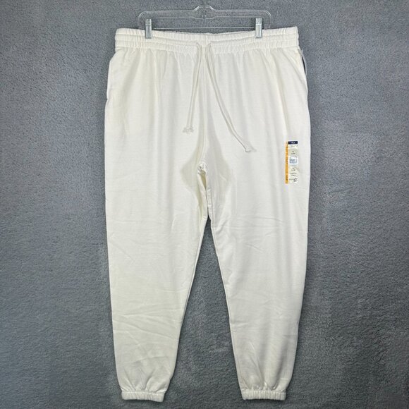 Terra & Sky Womens Sweatshirt Pants Size 0X (14W) Cream Color Side Pock… - Picture 3 of 13